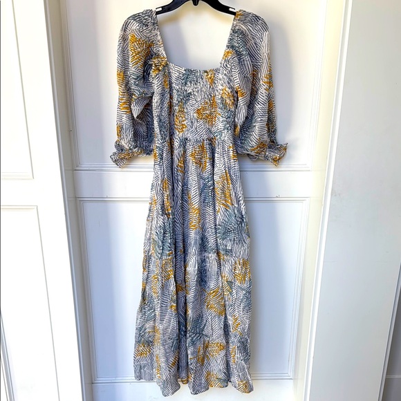 Fate Dresses & Skirts - Fate Square Neck Floral Long Sleeve Maxi Dress Womens Size Small